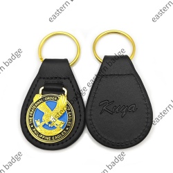 Philippines eagle leather keychain
