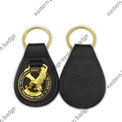 Philippines eagle leather keychain