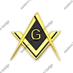cut out masonic letter G car emblem