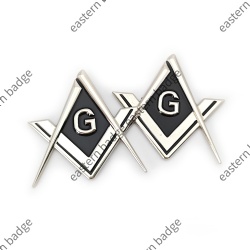 cut out masonic letter G car emblem